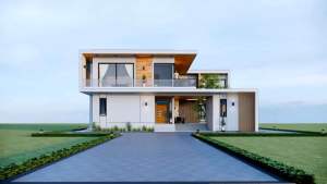 แบบบ้านโมเดิร์นกล่อง 2 ชั้น