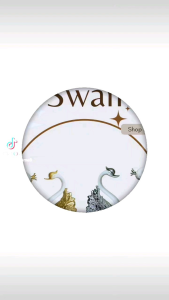 Sale ornamen miniatur Angsa Romantis warna gold/ECER/PER PCS
