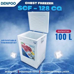 Chest Freezer Denpoo SCF 128 CG ( 100 Liter )