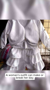 3 in 1 Terno Outfit: Stylish Women's Attire with Blazers & Ribbons 🎀