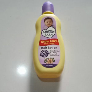Cussons baby Hair Lotion Candle Nut Celery 50+50ml minyak rambut ungu kemiri