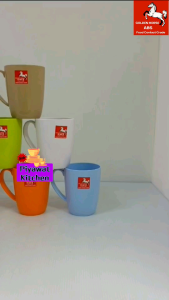 แก้ว​มี​หู​ 3​นิ้ว​ พลาสติก​ABS​ ยี่ห้อ​ม้า​ทอง​/Golden​Horse​  [12​ชิ้น]​