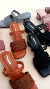 Heels Wanita Rajut Tali Terbaru Hak 5/6cm