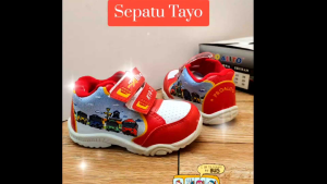 Sepatu Sneakers anak motif Tayo
