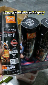 Samurai Koro Bushi Black Spray Paint 400 ml - High Quality Finish - Guaranteed - Outdoor Use - Field Scene