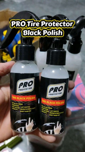 PRO Tire Protector Black Polish spray bottles with trigger nozzles.