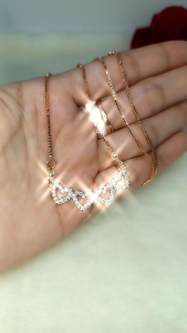 KALUNG ITALY SET LIONTIN HATI PERMATA FANCY LOVE WANITA DEWASA ANTI LUNTUR | KALUNG MODEL KOREA TERBARU KEKINIAN SIMPLE ELEGANT