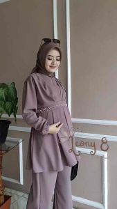 ONE SET MUTIARA / SETELAN MUTIARA CRINCKEL AIRFLOW / SETELAN KEKINIAN