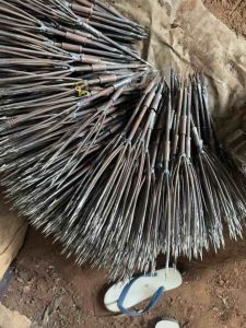 ฉมวกทอง ฉมวกเงี้ยงทอง 7ซี่ พร้อมปอกทอง มี 3 ขนาด สั้น กลาง ยาว