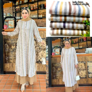 gamis model terbaru bahan dari kringkel bangkok jahitan rapih dan kuat bahannya adem tebal dan tidak nerawang bisa bayar ditempat seluruh Indonesia