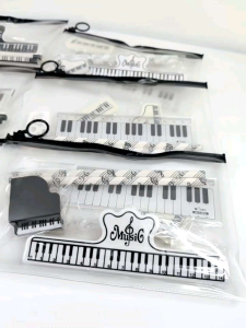 Pencil Case Set Music Stationary Music Note Student Gift Pvc