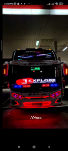 RUNNING TEXT p5 lampu runingtext kaca SLIM animasi gambar / mata gerak 12v/24v ( TERMURAH ) strobo kaca truk pickup