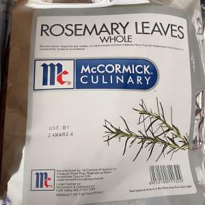 McCormick Rosemary Leaves Whole 500g Foil Pack Herbs&Spices