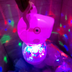 Lồng đèn heo Peppa động cơ trong suốt nhạc đèn cho bé yêu (ảnh thật)