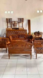 Kursi Tamu Kartini Kayu Jati & Ukir Jepara Murah