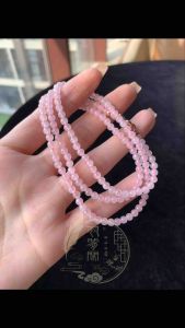 White Icy Jadeite Beads （白冰翡翠珠串）