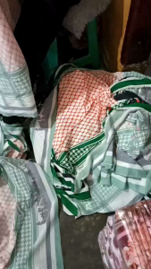 UKURAN JUMBO 130X130 Hijab palestina segiempat viral (FREE KEMAS POUCH)