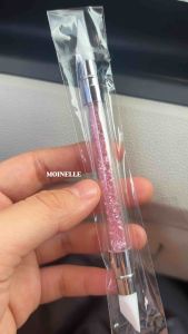 Nail sculpture pen silicone 2 in 1 alat pembentuk nail art 3D diamond stone - Pink