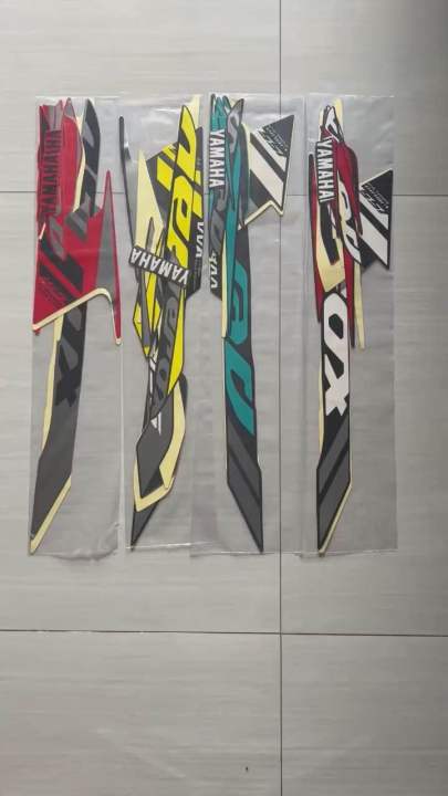 STIKER STRIPING MOTOR AEROX 155 VVA 2021 ABU KUNING