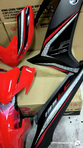 Cover set LCV8 LCFI RM7 Red Matt Black siap Tampal