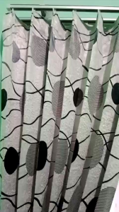 Gorden tebal gorden plisket gorden import gorden minimalis Cantolan Kawat S motif polkadot
