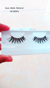 Bulu Mata Hafizah Natural HF - WspX 1 Pcs 1 Pasang  Ecer Gratis Tutup Mika