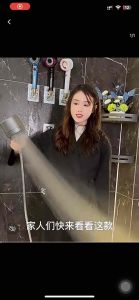 Vòi Hoa Sen Vòi Sen 3 chế độ phun-Tăng Áp Có Đầu Chải Silicon Hỗ Trợ Massage