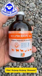 SULPRODON 100 ml - Obat kejang kejang Demam penurun panas Analgesik sapi kambing domba kuda anjing