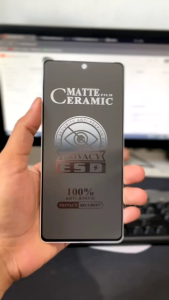 Paket 3in1 Tempered Glass Privacy INFINIX SMART 9 Pelindung Layar Anti Gores Ceramic Spy Full Layar Screen Protector Anti Pecah Anti Intip