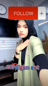 Set Kardigan Jumbo Kulot Muat BB 100 Kg Bahan Jersey Zoya