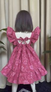 YANAH BUTTERFLY RAFFLES DRESS FOR KIDS GIRL AND ADULT