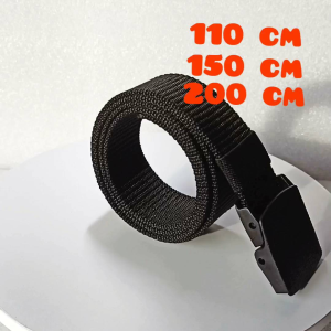 Ikat Pinggang 150 cm Pria Jumbo Tactical Sabuk Gesper Kanvas 2 Ring 2D
