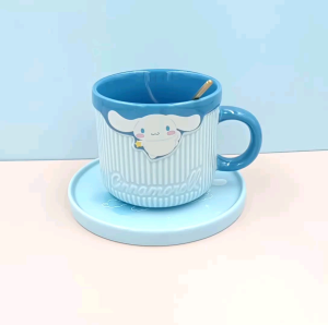 Cangkir Set Keramik Cinnamoroll Sanrio / Gelas Cinnamoroll / Mug Import Cinnamoroll