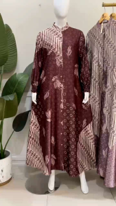 ZULFA 2 IN 1 SET HIJAB NINONA DRESS GAMIS MODE TERBARU TERLARIS BEST SELLER VIRAL ORIGINAL