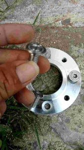 BAUT L PIRINGAM CAKRAM STAINLISS STELL SET ADAPTOR CAKRAM HONDA PIRINGAN DATAR YAMAHA