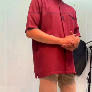 Koko bahan katun madinah lengan pendek pria dewasa