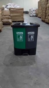 Tempat Sampah Pedal Dual 40L (Dalton) Premium LXD40C