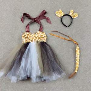 READY STOCK Cosplay Kids Children Animal Giraffe Costume Movie Story Book Character Safari Wild Animal Zoo Animal
