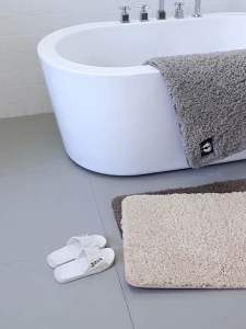 [ 40 x 60cm ] Thảm lau chân thảm chùi chân trải sàn chất liệu len mịn siêu thấm hút đế cao su chống trơn trượt