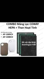 Coway AP-1008CH  AP-1009CH | Combo Hepa + Than hoạt tính A3 Coway AP-1008CH  AP-1009CH