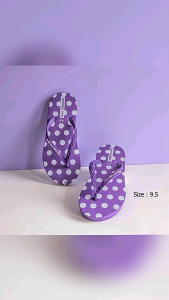 sandal jepit wanita dewasa/sandal sun swallow motif polkadot