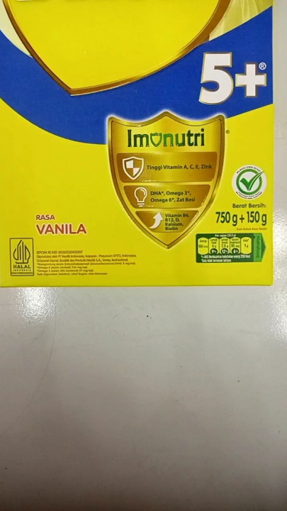 Nestle Dancow 5+ Rasa Vanila 750+150 gram Susu Formula Pertumbuhan Anak