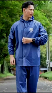 Jas Hujan RAINCOAT Setelan Pria Wanita Anti Rembes Bahan Tebal PVC 025 By GRAVITY