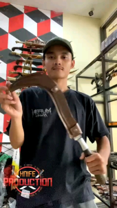 Pisau Carok Madura Custom Fulltang Besi Sambung