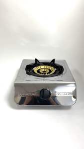 เตาแก๊ส 1 หัว SOLO แท้! GAS STOVE เตาแก๊สสแตนเลส หัวเตาใหญ่ ไฟแรงกว่า สแตเลสหนา0.4มม. เตาแก๊สโซโล หัวเดี่ยว หัวเตาทองเหลือง เตาแก๊สตั้งโต๊ะ เตาแก๊สหัวเดี่ยว โซโล เตา Aluware AW313