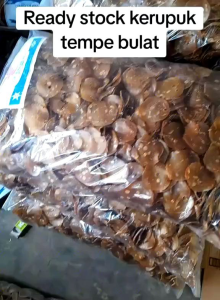 Kerupuk Tempe Bulat Mentah 1Kg Enak Gurih dan Lezat
