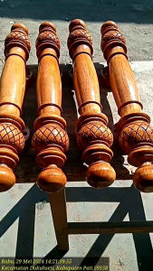 heandle pintu kayu jati pegangan pintu gagang pintu 2set(4pcs) ukuran 40cm