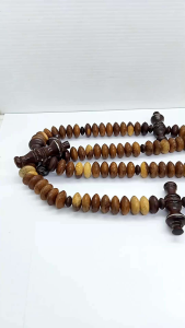 Tasbih tijani kayu kelor emas kombinasi galih asem