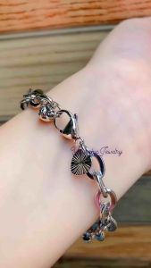 GELANG XUPING SILVER SYELA RANTE CANTOL DAUN ANTI LUNTUR TITANIUM SILVER925