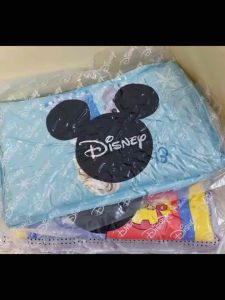 Kid Natural Latex Pillow And Case Cooling 100%Cotton Cartoon Anti Dustmite Safe Sleep Night